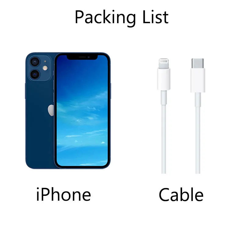Original iPhone 12 5G 6.1" Super OLED RAM 4GB ROM 128/256GB A14 Bionic