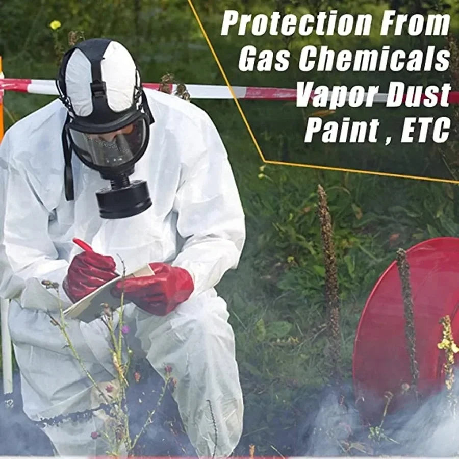 Chemical respirator filter self-priming mask Nuclear pollution protection.