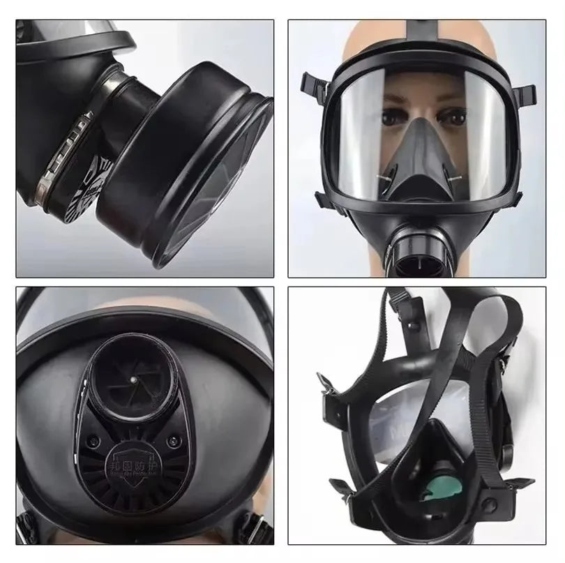Chemical respirator filter self-priming mask Nuclear pollution protection.