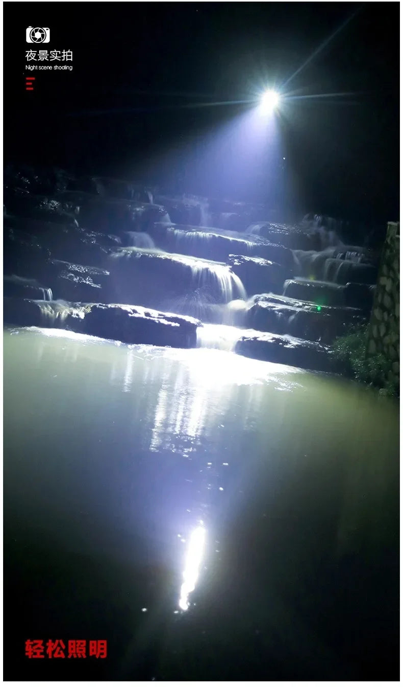 Mini Linterna Led recargable para buceo, Linterna potente de largo alcance para acampar.