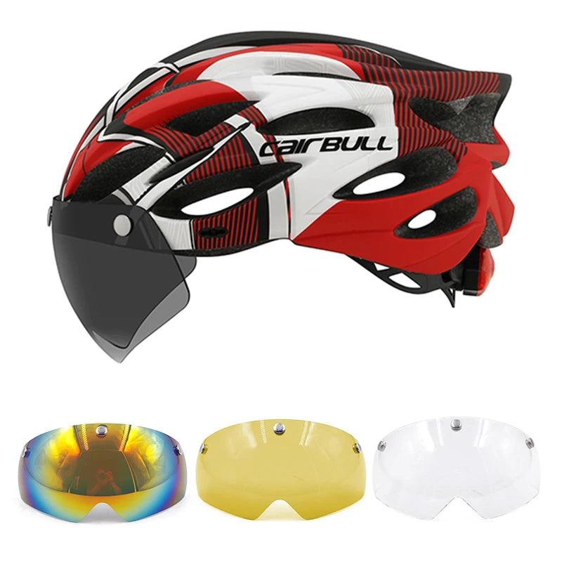 Cycling Helmet Light Road Mtb Mountain Bike Bicycle Led Helmet L for Men Women Visored Bicycle Helmet Casco Accesorios