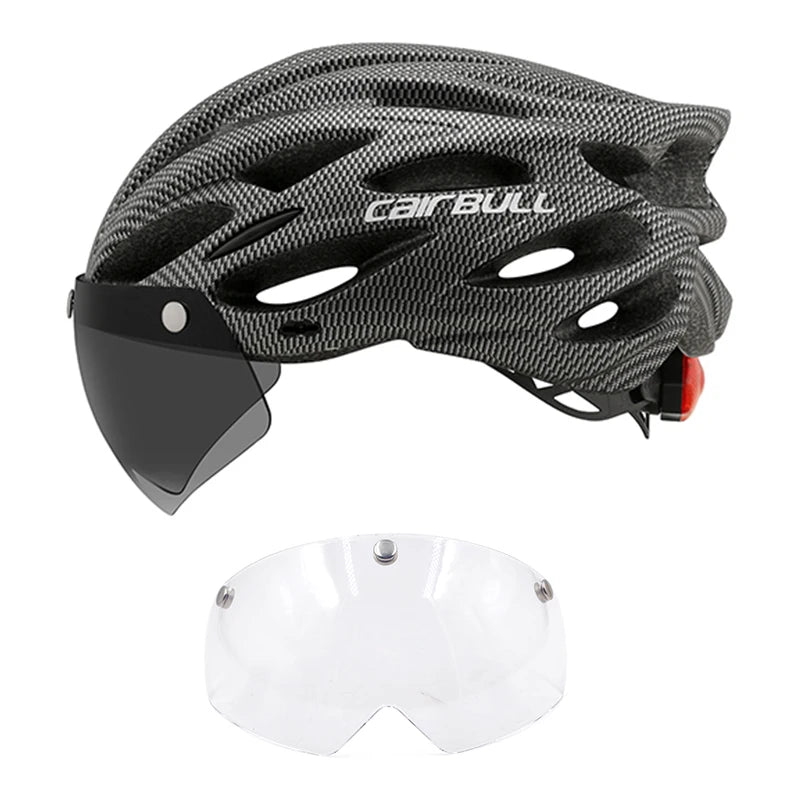 Cycling Helmet Light Road Mtb Mountain Bike Bicycle Led Helmet L for Men Women Visored Bicycle Helmet Casco Accesorios