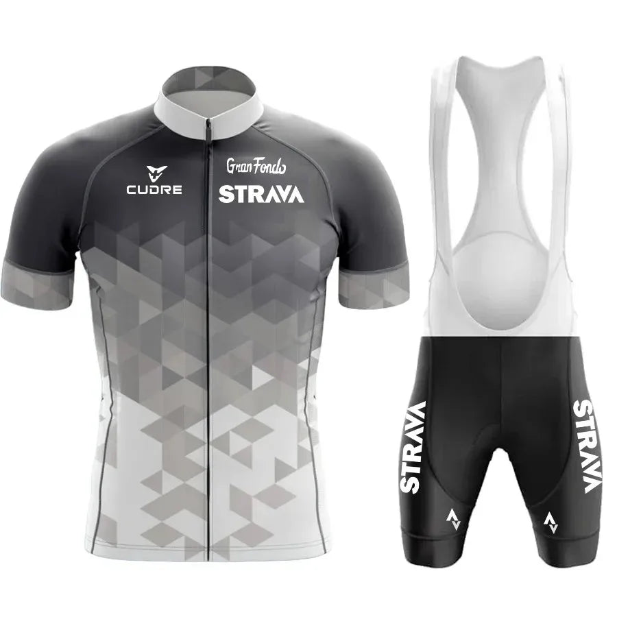 STRAVA Cycling Clothes For Men Cycling Sets Mountain Bike Clothes Man Summer Cycling Suit Cycling Pants Cycling Shirt Equipment