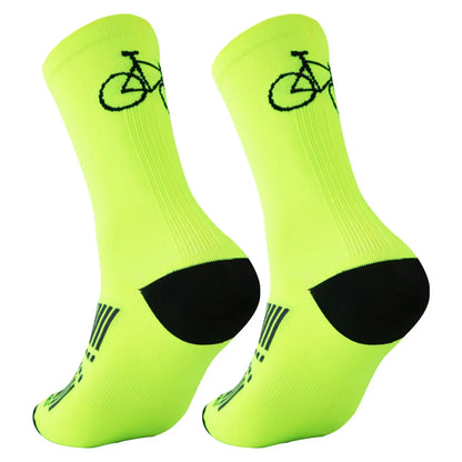 Cycling Socks MTB bike Socks Breathable Quick-Drying Stretch Road Bicycle Socks Outdoor Sports Racing Running Cycling Socks