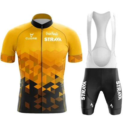 STRAVA Cycling Clothes For Men Cycling Sets Mountain Bike Clothes Man Summer Cycling Suit Cycling Pants Cycling Shirt Equipment