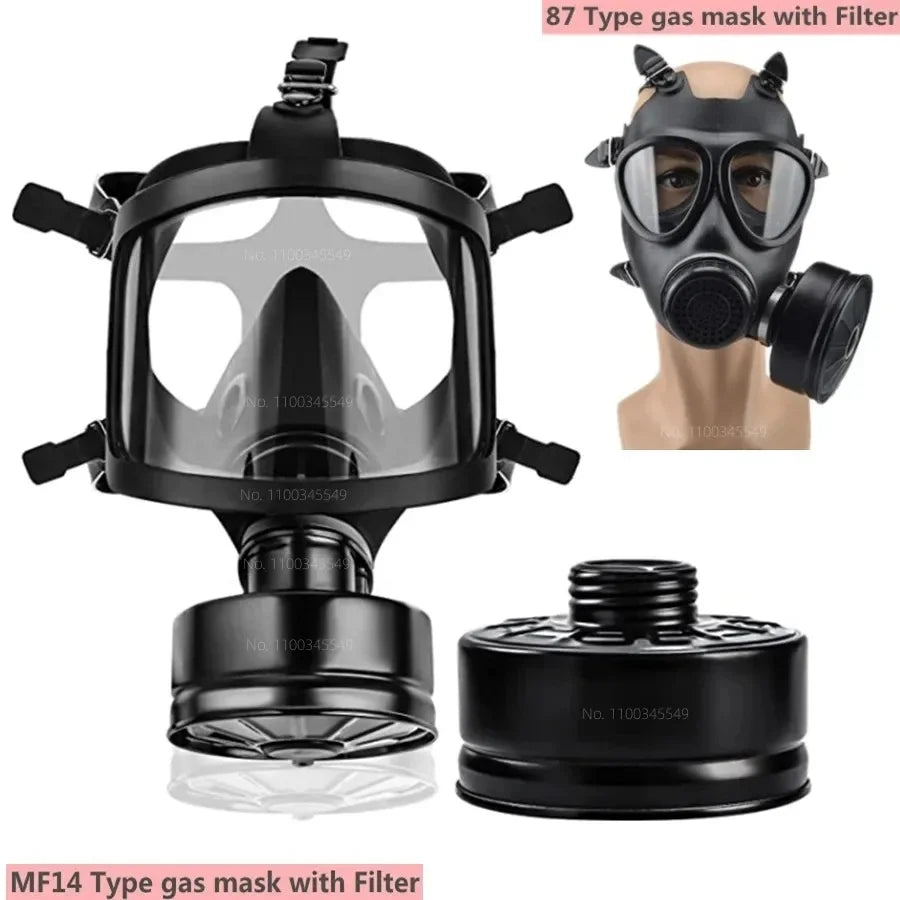 Chemical respirator filter self-priming mask Nuclear pollution protection.
