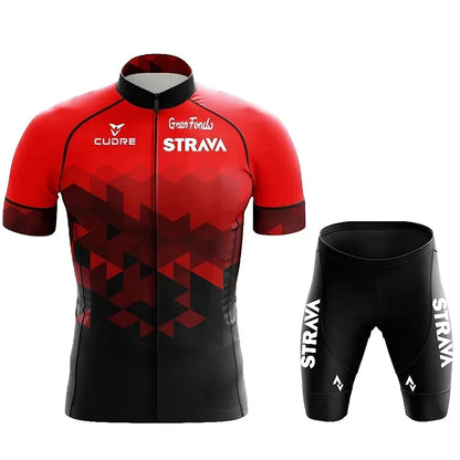 STRAVA Cycling Clothes For Men Cycling Sets Mountain Bike Clothes Man Summer Cycling Suit Cycling Pants Cycling Shirt Equipment