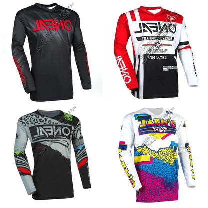 Cycling Sweatshirt Off-Road Cycling Shirt Breathable and Sweat Absorbing Long Sleeves Fashionable Versatile Style Racing Shirt