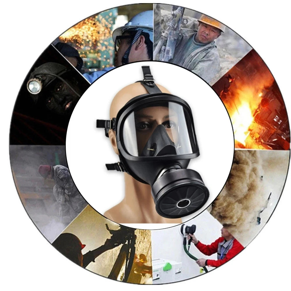 Chemical respirator filter self-priming mask Nuclear pollution protection.