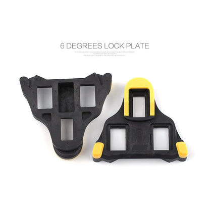 Bike Cleats Self-locking Cycling Pedals Cleat Set Lightweight Platform Pedals 3 Bearings Pedals Indoor Cycling & Road Bike