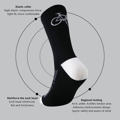 Cycling Socks MTB bike Socks Breathable Quick-Drying Stretch Road Bicycle Socks Outdoor Sports Racing Running Cycling Socks