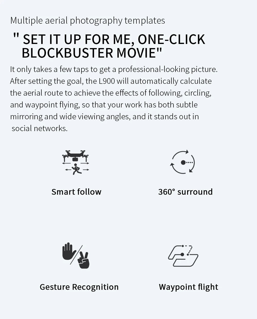 Drone L900 Pro GPS  4K profesional