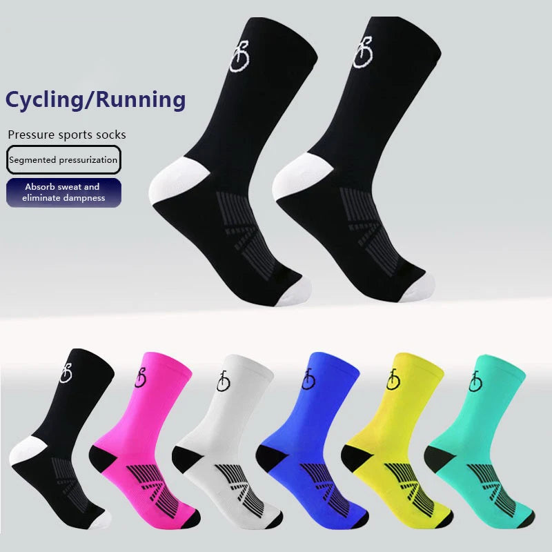 Cycling Socks MTB bike Socks Breathable Quick-Drying Stretch Road Bicycle Socks Outdoor Sports Racing Running Cycling Socks