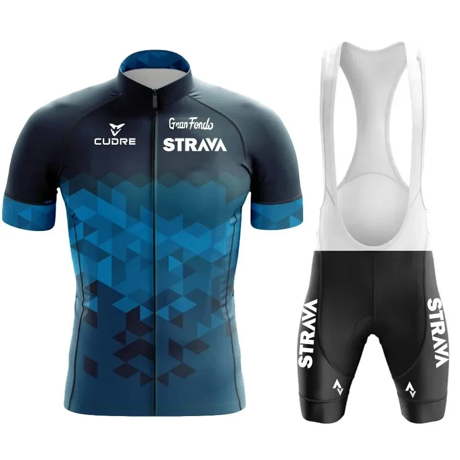 STRAVA Cycling Clothes For Men Cycling Sets Mountain Bike Clothes Man Summer Cycling Suit Cycling Pants Cycling Shirt Equipment