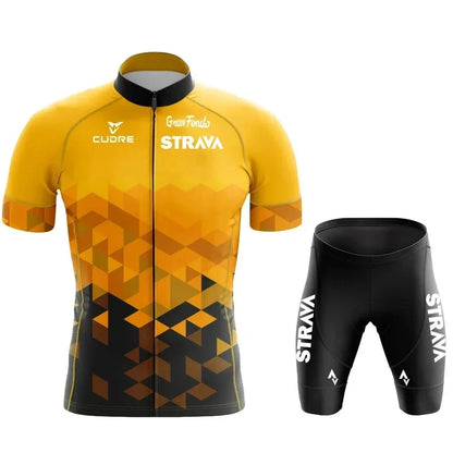 STRAVA Cycling Clothes For Men Cycling Sets Mountain Bike Clothes Man Summer Cycling Suit Cycling Pants Cycling Shirt Equipment
