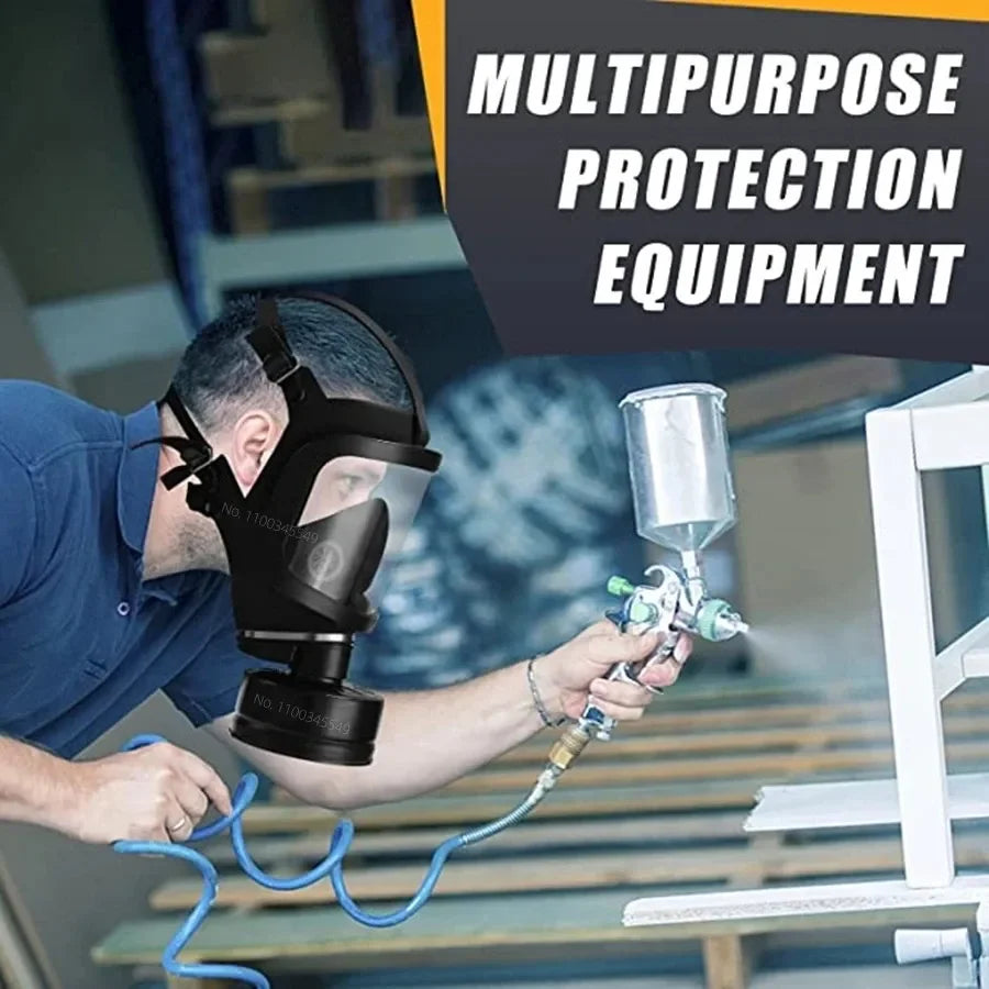 Chemical respirator filter self-priming mask Nuclear pollution protection.