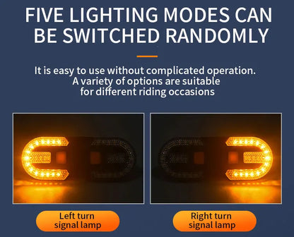 Bike Turn Signal Rear Light LED Bicycle Lamp USB Rechargeable Bike Wireless Lights Back MTB Tail Light Bike Accessories