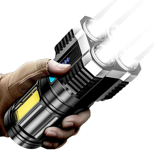 Mini Linterna Led recargable para buceo, Linterna potente de largo alcance para acampar.