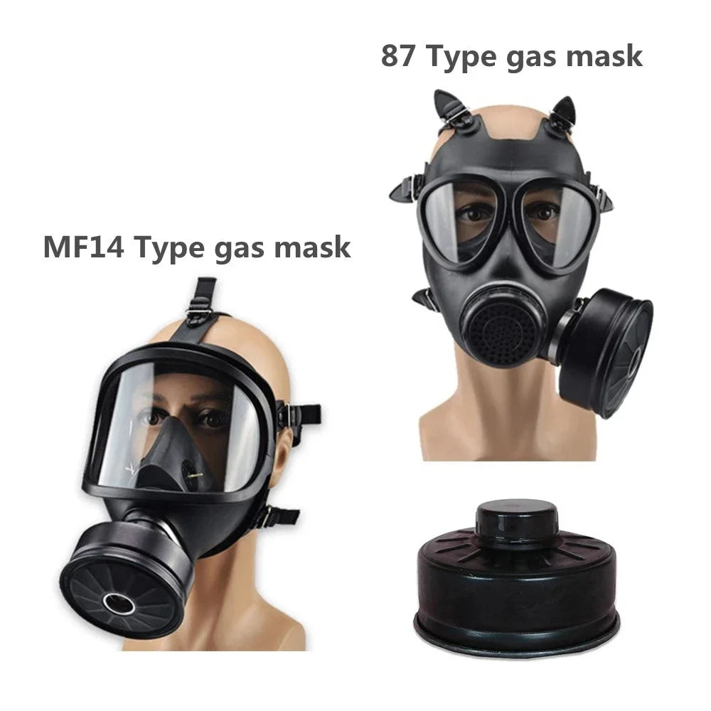 Chemical respirator filter self-priming mask Nuclear pollution protection.