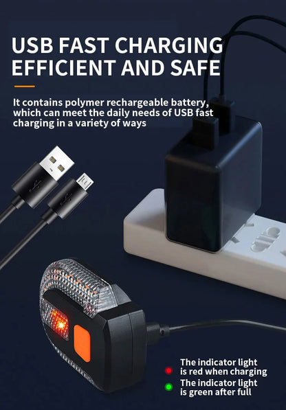 Bike Turn Signal Rear Light LED Bicycle Lamp USB Rechargeable Bike Wireless Lights Back MTB Tail Light Bike Accessories