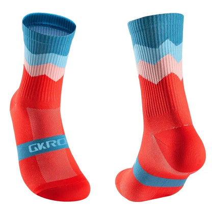 Cycling Socks for Men And Women Breathable Ankle Length Sports Gym Cycling Socks Non Slip Moisture Wicking Cycling Ankle Socks