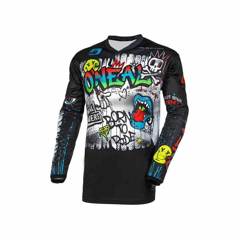 Cycling Sweatshirt Off-Road Cycling Shirt Breathable and Sweat Absorbing Long Sleeves Fashionable Versatile Style Racing Shirt