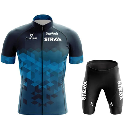 STRAVA Cycling Clothes For Men Cycling Sets Mountain Bike Clothes Man Summer Cycling Suit Cycling Pants Cycling Shirt Equipment