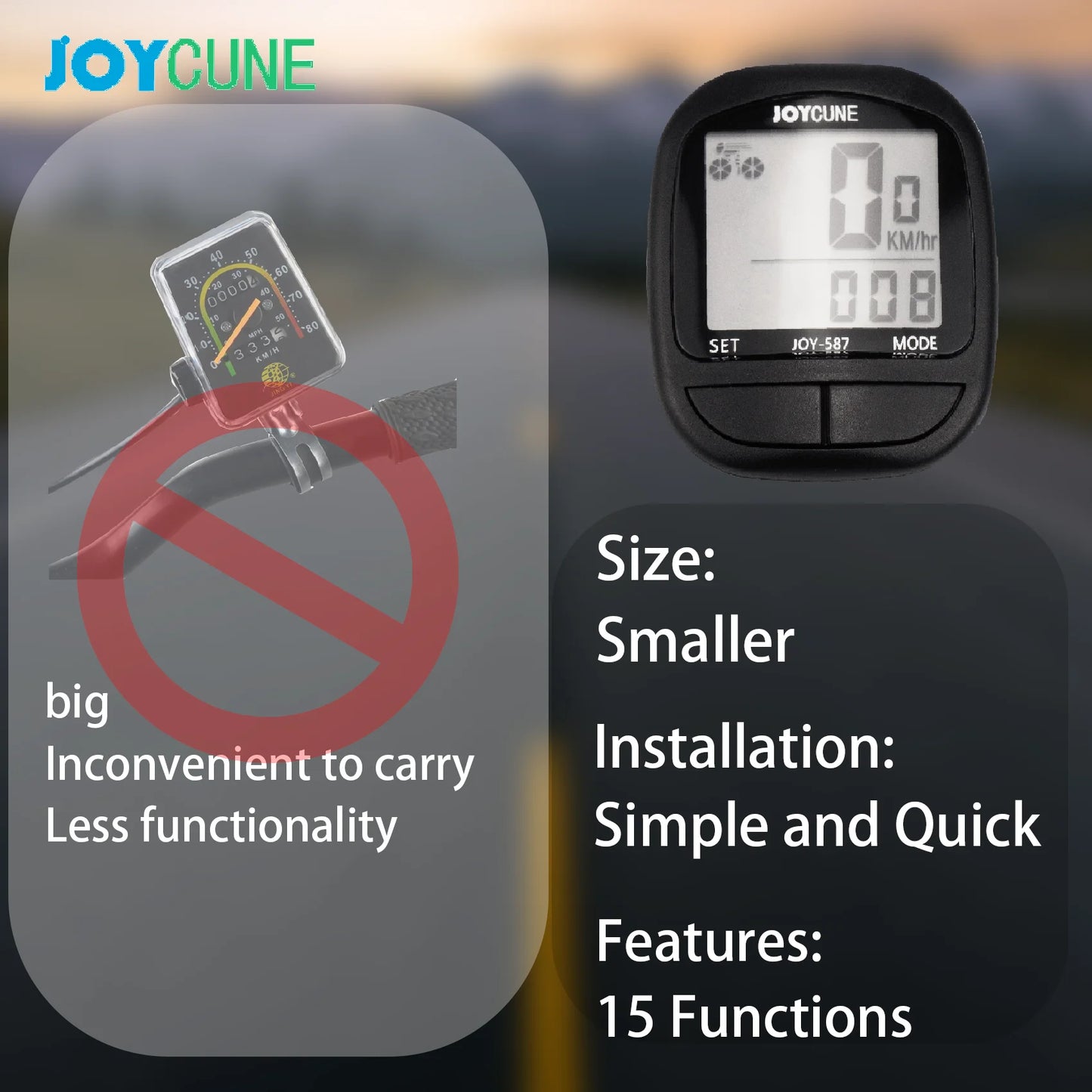 Bike Computer Bicycle Waterproof Wired Speedometer and Odometer Stopwatch Cycle Bike Computer with LED Display for Cycle  Match
