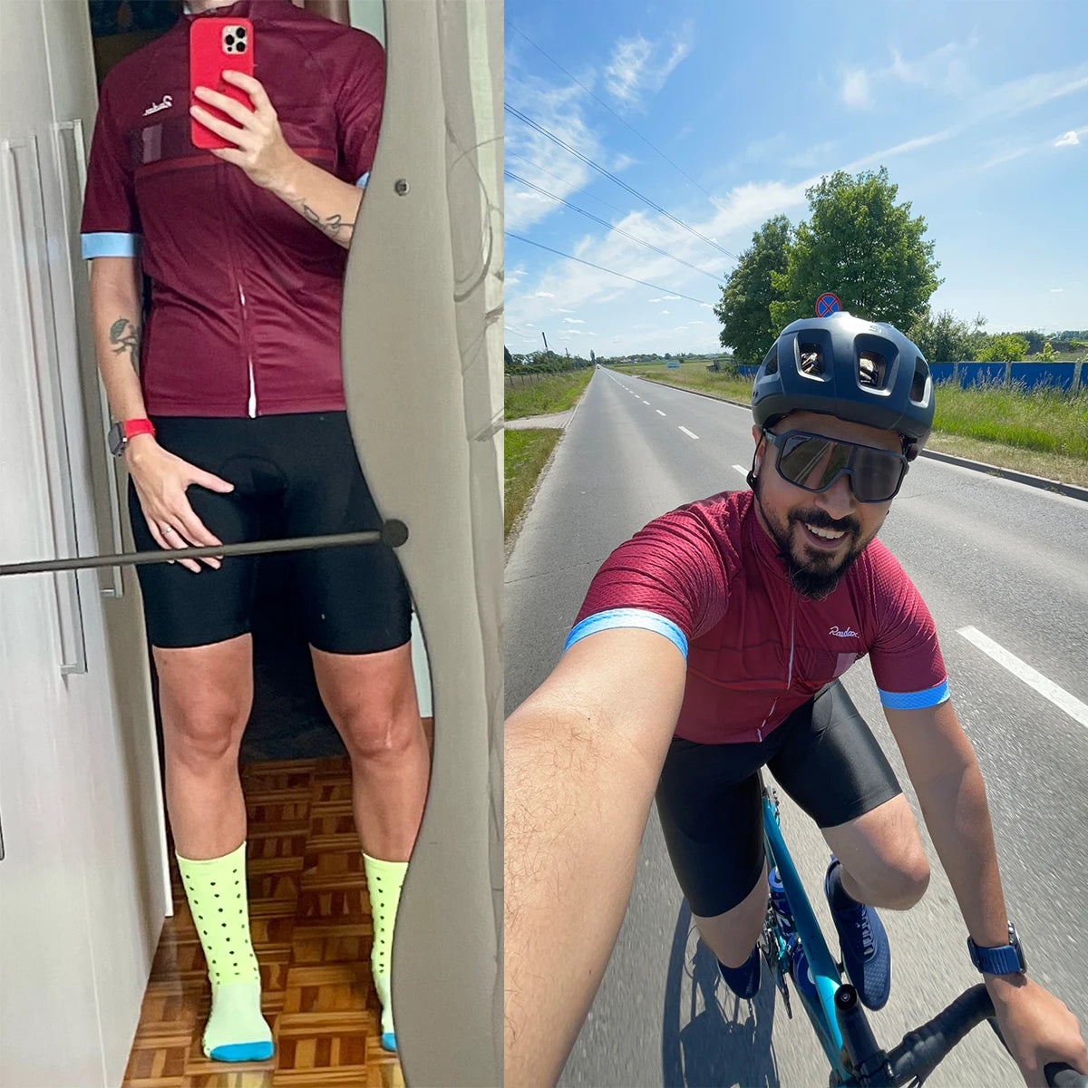 Men Cycling Jersey Raudax Classic Black Cycling Racing Tops Short Sleeve Cyclist Clothes Shirt Maillot Summer Bicycle Bike Wear