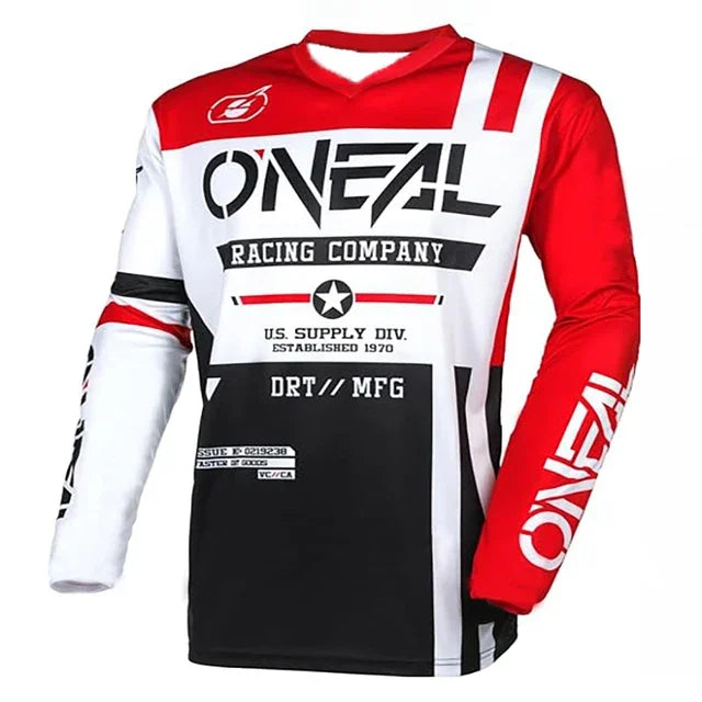 Cycling Sweatshirt Off-Road Cycling Shirt Breathable and Sweat Absorbing Long Sleeves Fashionable Versatile Style Racing Shirt